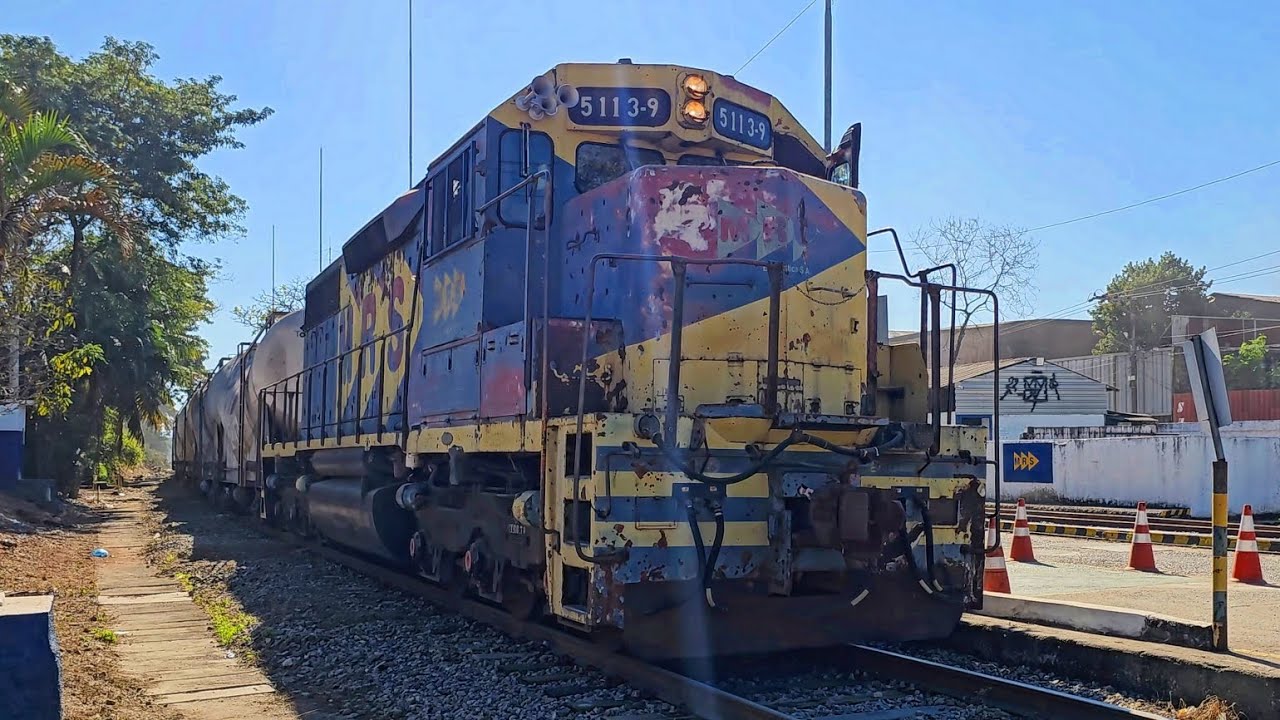 MRS - SD38 #5113-9 Carga Geral (CJJ) em Rocha Sobrinho - RJ.