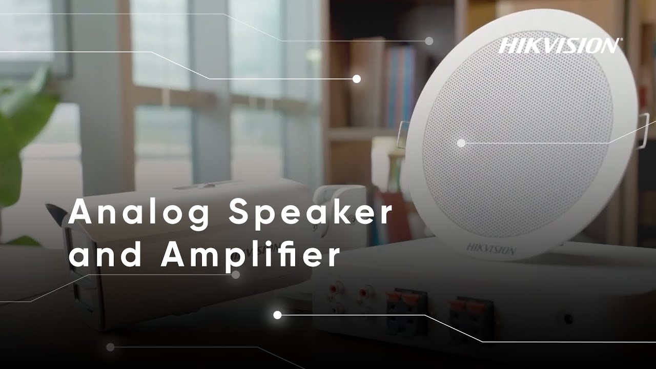 Hikvision Analog Speaker and Amplifier
