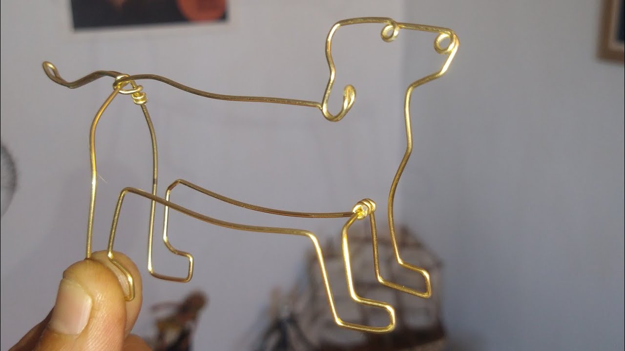 Aprenda a fazer um cachorro com arame de alumínio learn how to make a dog with aluminum wire