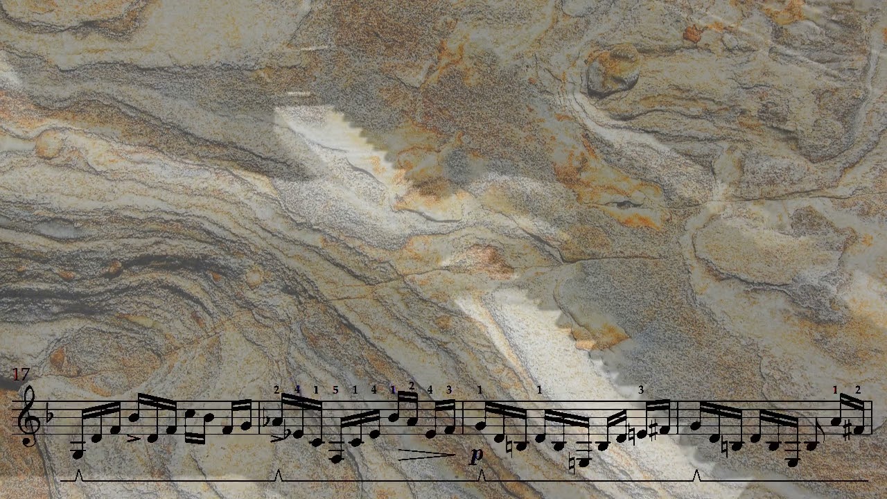 Study in D minor for left hand by Christine Donkin (with score)