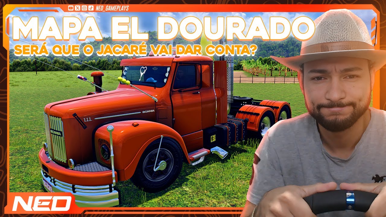 ETS2 Ao Vivo: SCANIA JACARÉ (111) na ROTA MAIS BRABA do Mapa El Dourado!🐊