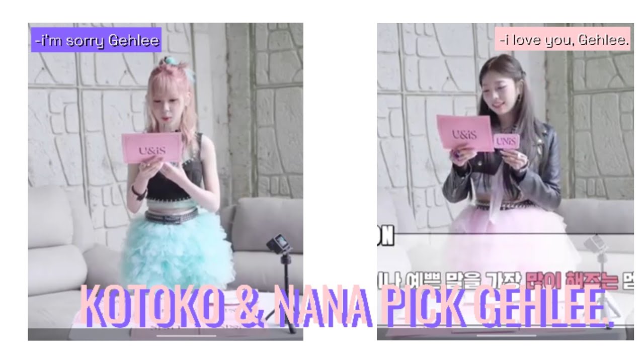 Kotoko and Nana pick Gehlee our princess #kpop #funnymoments #unis #nanalee #kotolee #nana #kotoko