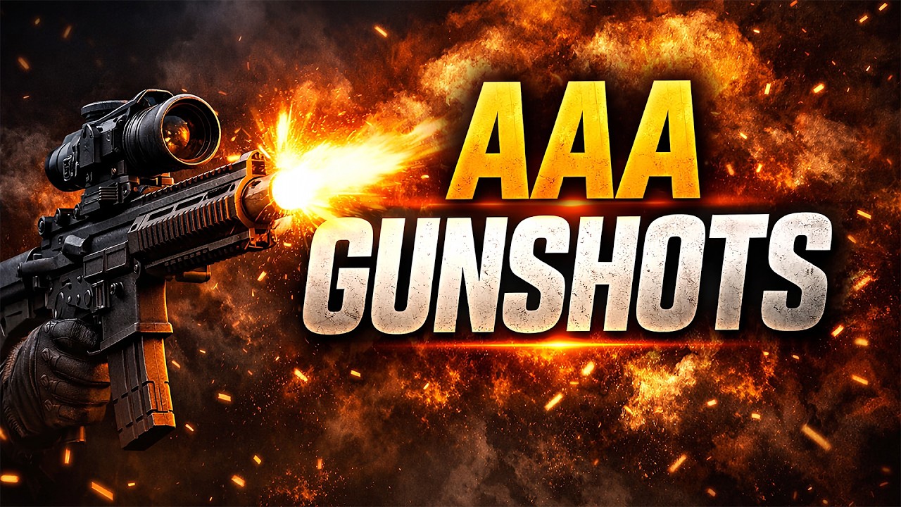 AAA Gunshot Sound Effects Pack – 105 Professional Weapon Sounds (UE5 Showcase)