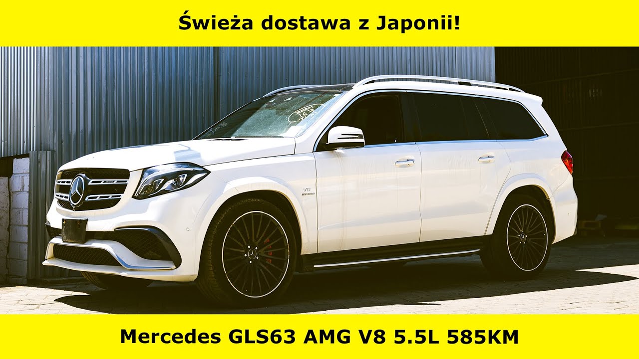 Świeża dostawa z Japonii! Mercedes GLS 63 AMG V8 5.5L 585KM!