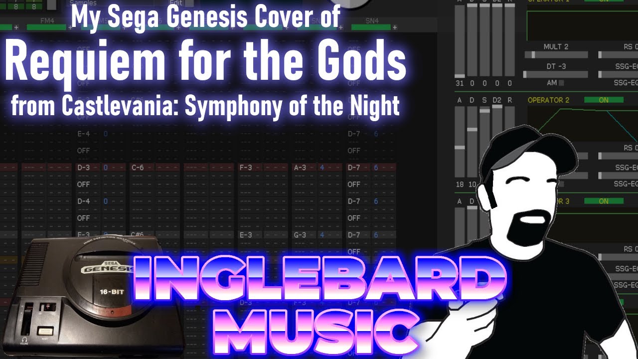 My Sega Genesis Cover of Requiem for the Gods from Castlevania Symphony of the Night