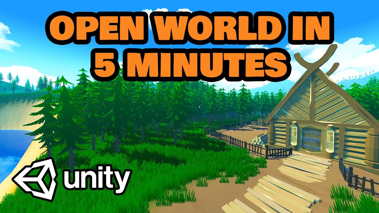 Build a beautiful 3D open  world in 5 minutes | Environment, Structures, Props | Pt. 4