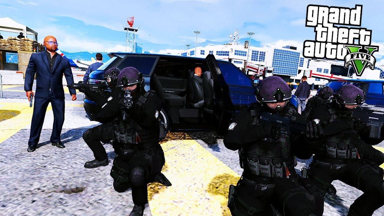 HAVAALANINDA BAŞKANA SUİKAST GİRİŞİMİ! - GTA 5 YENİ BAŞKAN KORUMA MODU