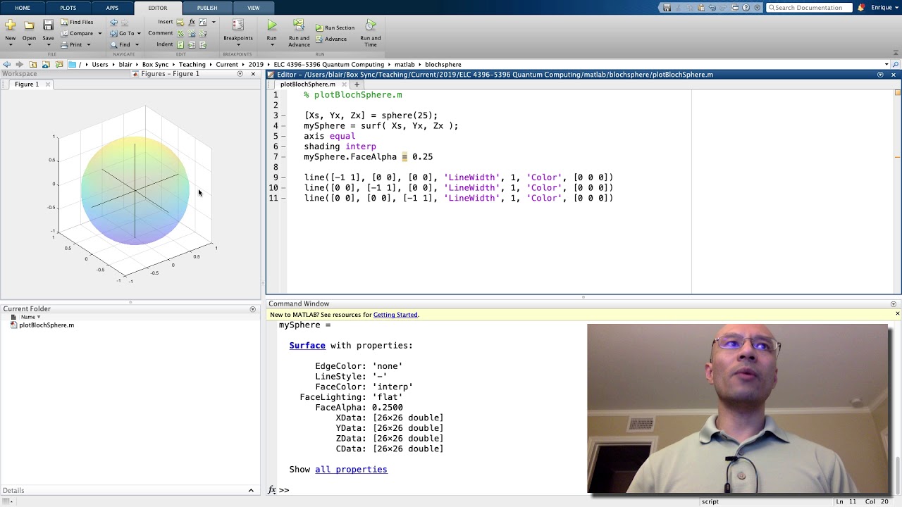 Plot a Bloch Sphere in MATLAB (Part 1)
