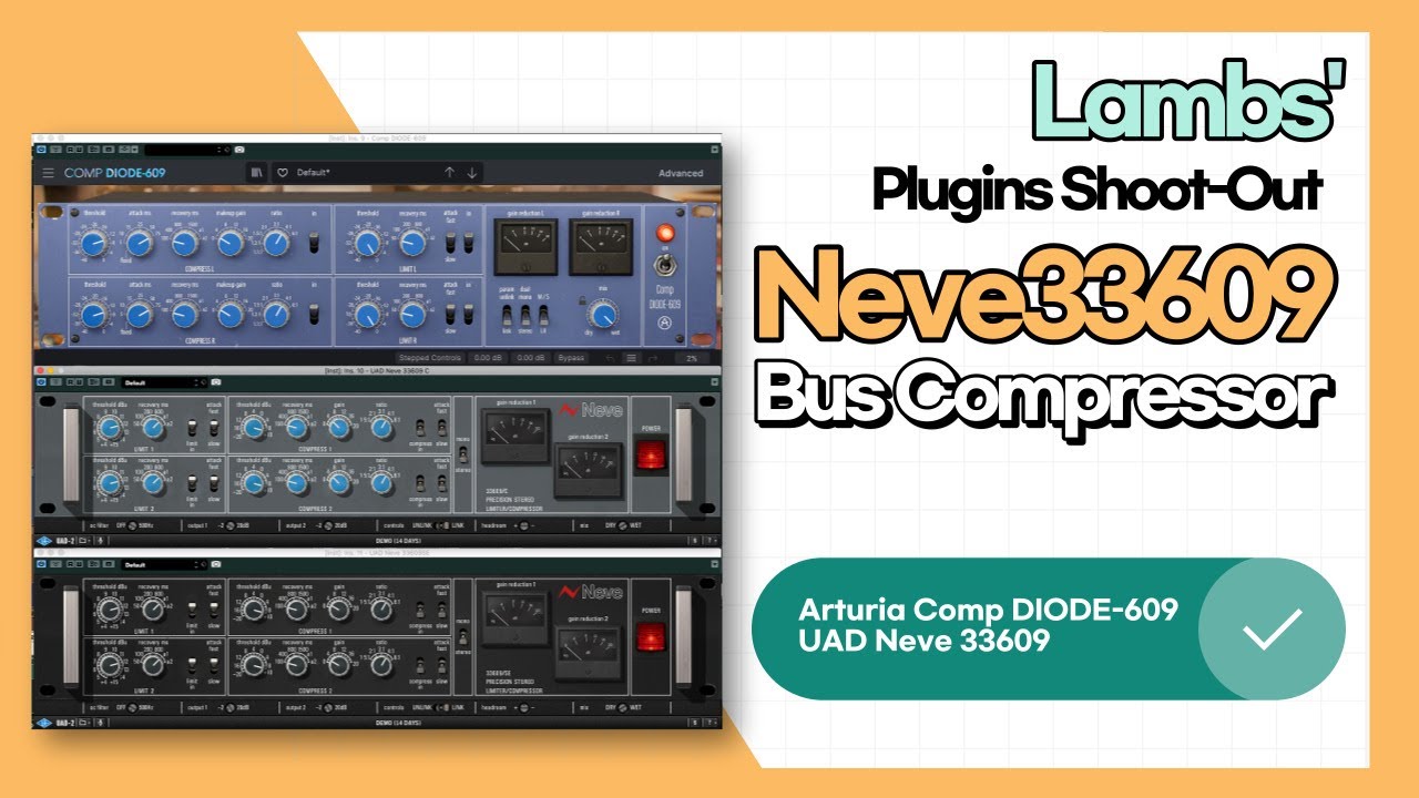 [Shoot out] Neve 33609 Bus Compressor Comparison