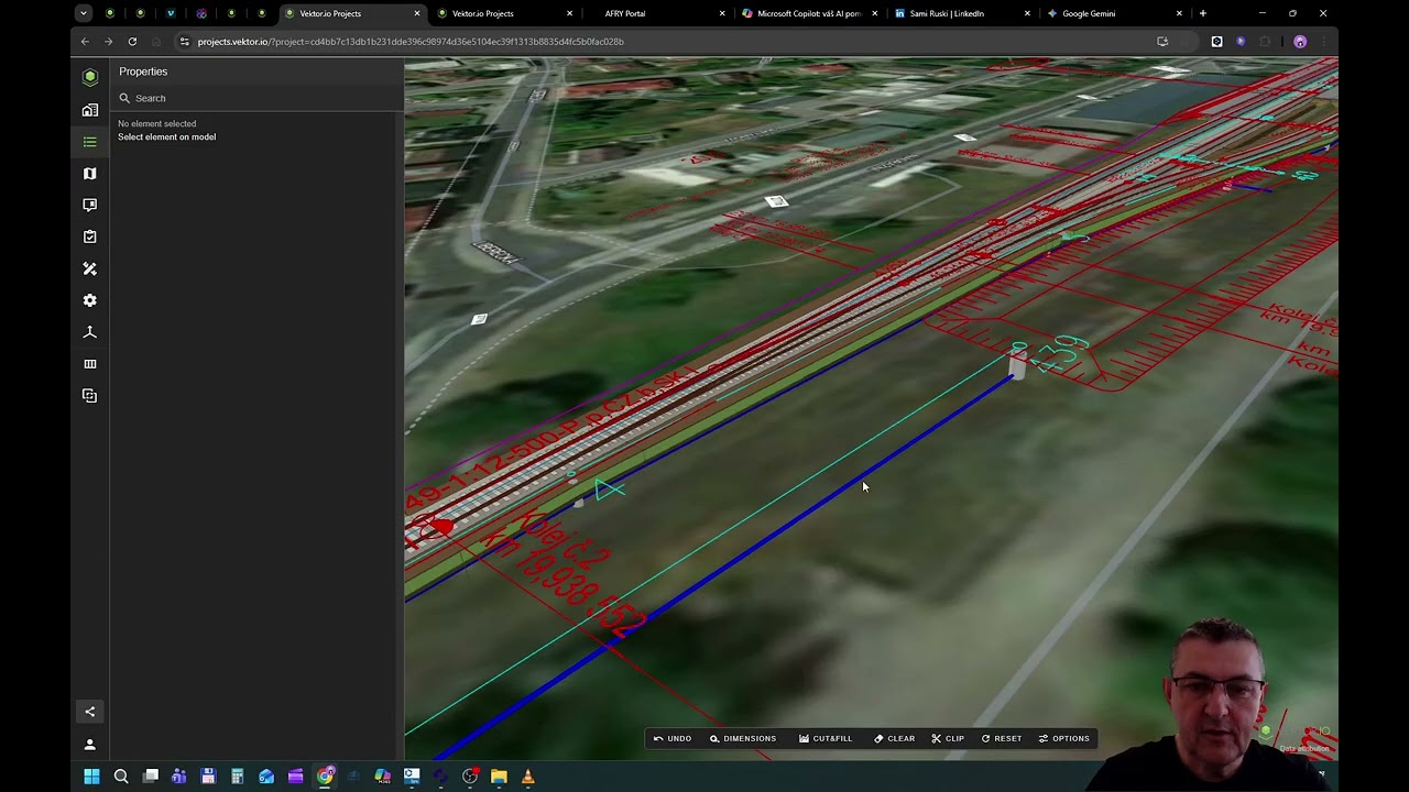 Vektor.io hybridní zobrazeni (2D/3D) a foto dokumentace nad mapou