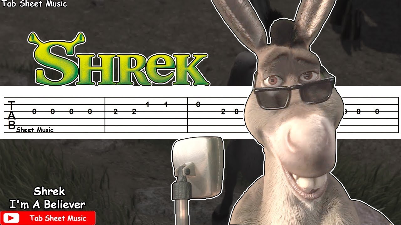 Shrek - I'm A Believer Guitar Tutorial