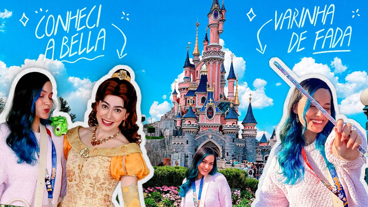 FUI NO PARQUE DA DISNEY PELA PRIMEIRA VEZ!!! 🏰✨ | Vlog Disneyland Paris