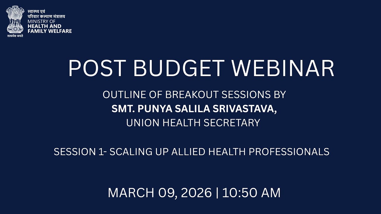 LIVE: Breakout Session on Scaling Up Allied Health Professionals | Post-Budget Panel Discussion