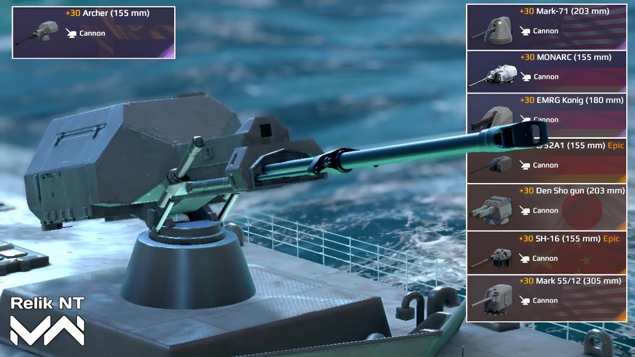 Archer VS Top 7 Tier 3 Cannon DPM Test - Modern Warships Test