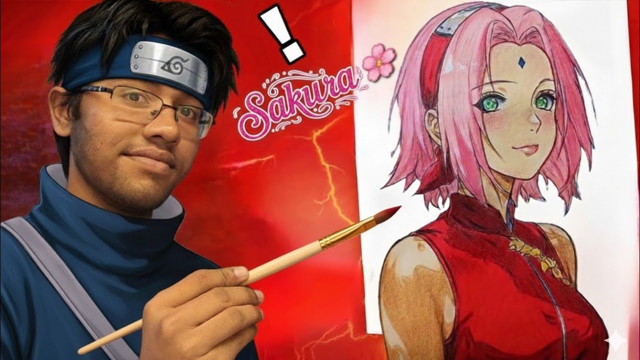 How to Draw Sakura 🌸 | easy drawing | step by step drawing