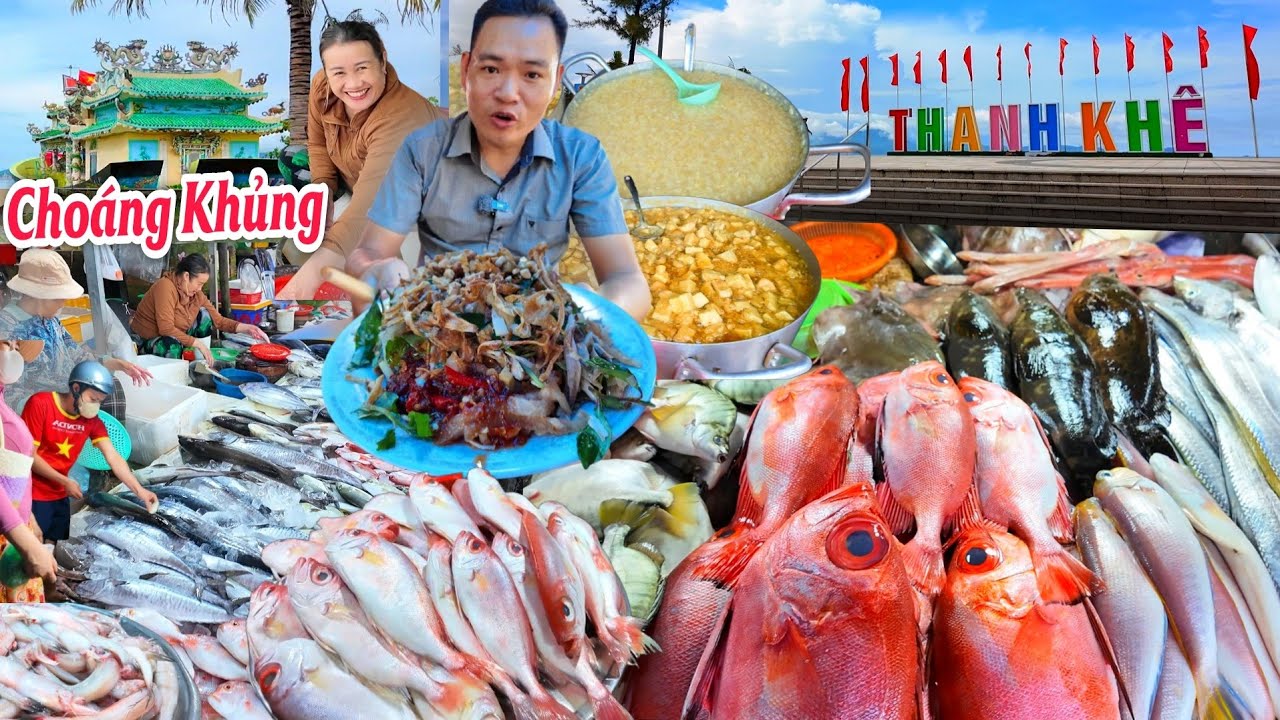 ĐỘT NHẬP VÀO CHỢ CÁ HẢI SẢN TƯƠI RÓI KHÔNG NGỜ LẠI CÓ NHỮNG MÓN NGON NÀY Ở MIỀN TRUNG