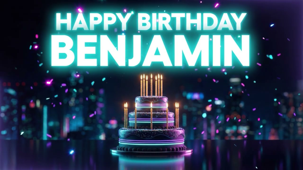 Happy Birthday Benjamin Song 🎂 Upbeat Party Version! 🎷