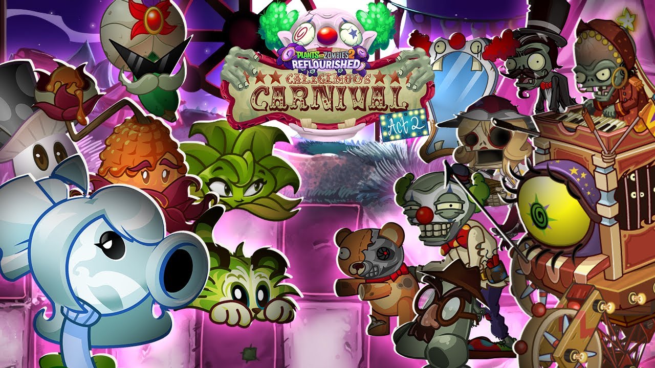 🎪 Caliginious Carnival 🎪 (TODOS LOS DIÁLOGOS EN ESPAÑOL) | PvZ 2: Reflourished