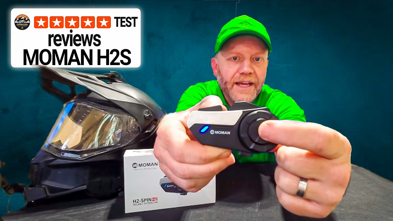 Мотоциклетная гарнитура MOMAN H2S проходит испытания! Moto Offroad Adventures