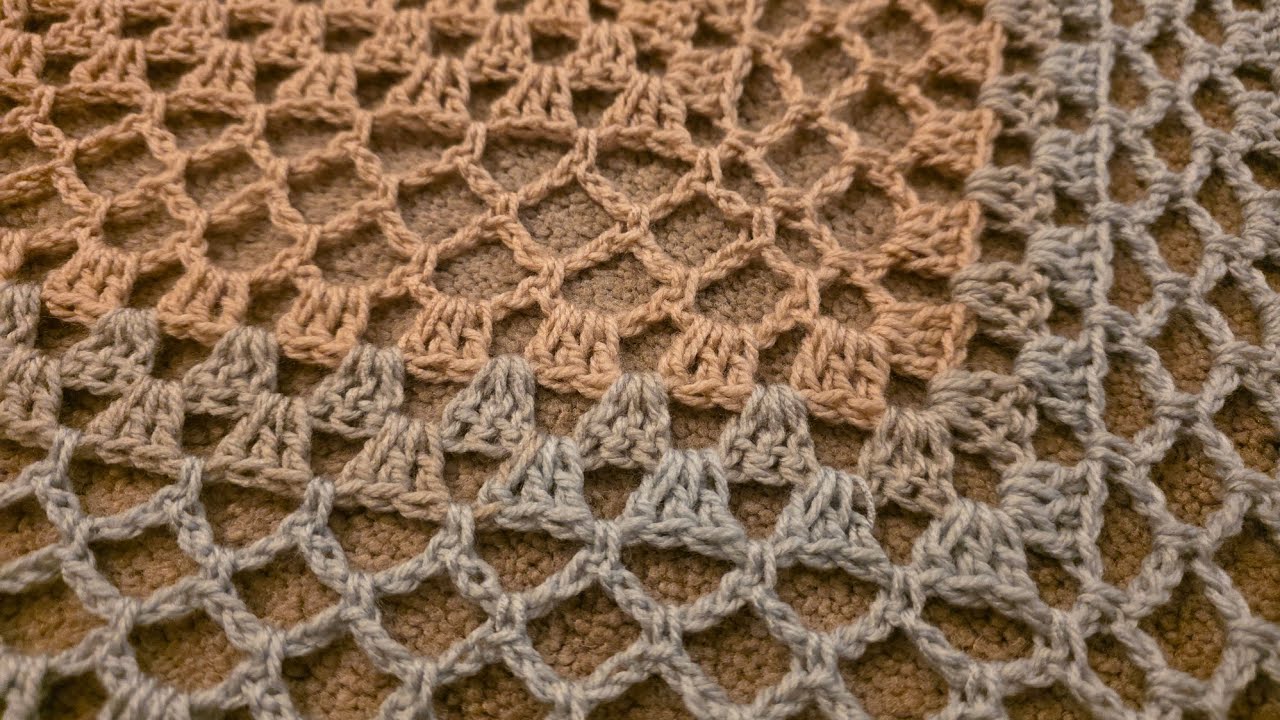 The Granny Trellis Shawl - Crochet Tutorial!
