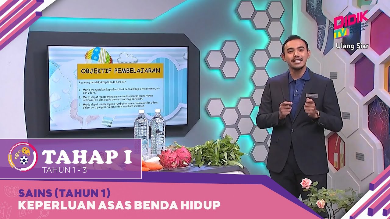 Tahap I (2022) | Sains (Tahun 1): Keperluan Asas Benda Hidup [R]