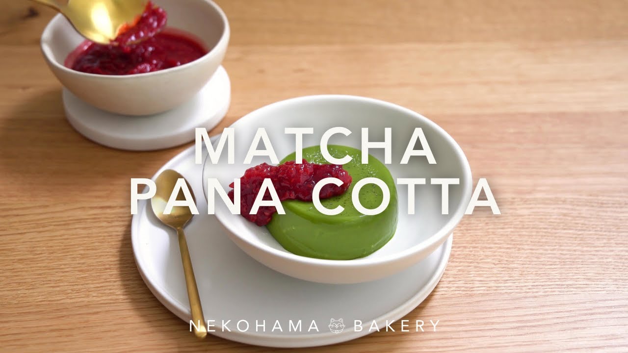 Matcha Panna Cotta | Light & Delicious | Nekohama Bakery