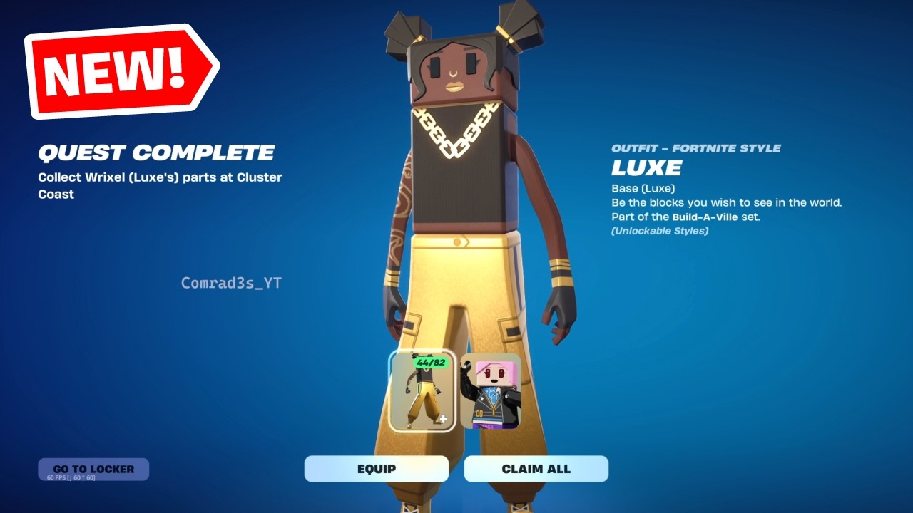 How to EASILY Collect Wrixel (Luxe's) parts at Cluster Coast Fortnite