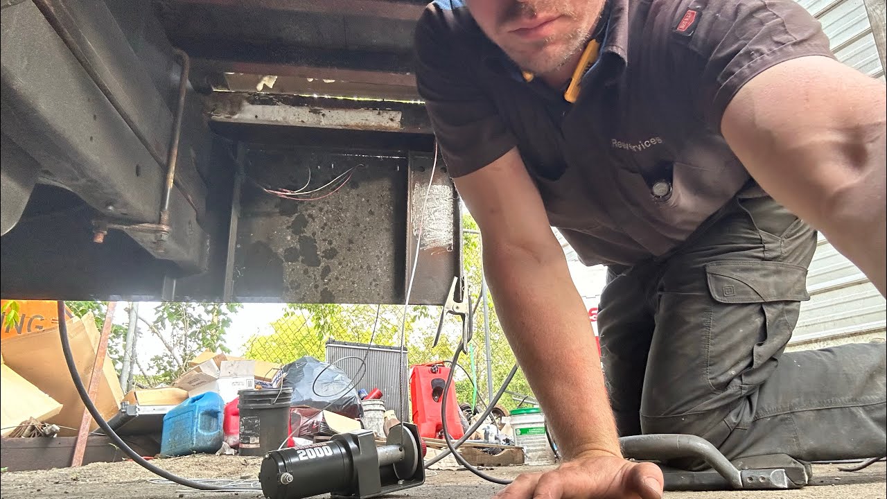Box Truck RV Back Door Build Using a Badlands Winch (part 1)