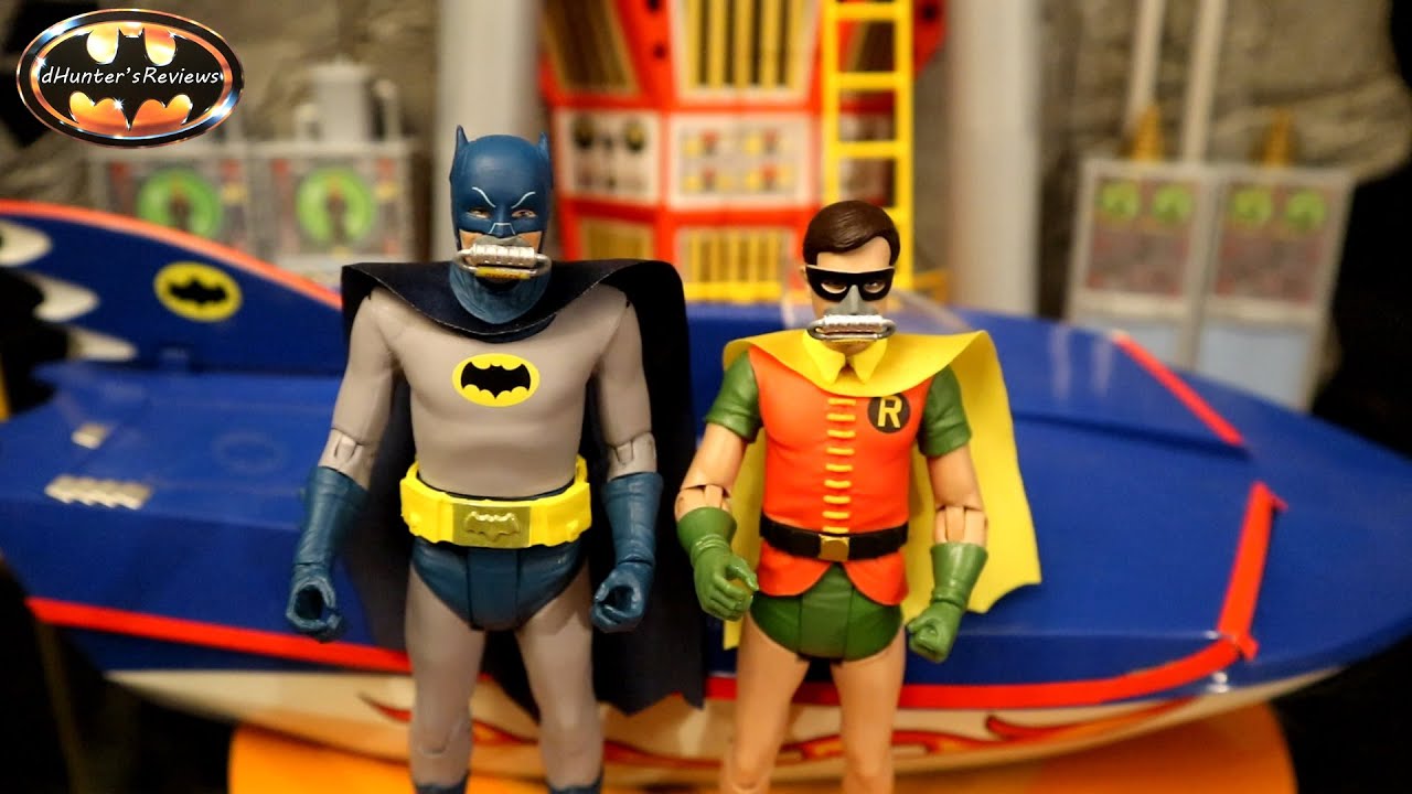McFarlane Batman & Robin With Oxygen Masks Rebreathers Classic 1966 TV Series Action Figure Review
