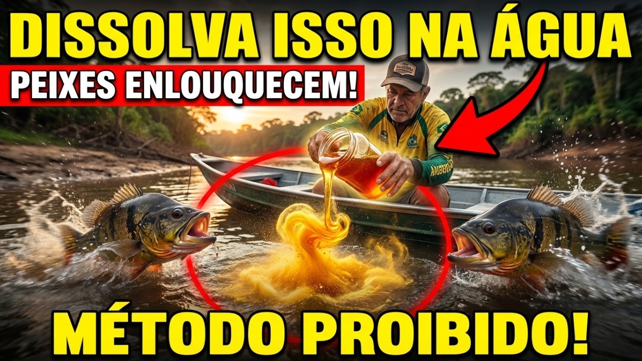 Dissolva Isso na Água e Os Peixes Enlouquecem — Juízes de Torneio Já PROIBIRAM Esse Método!