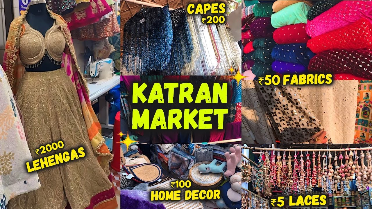 Katran Market Full Tour 🛒 Wholesale Lehenga & Fabric Market ✨ Home Decor, Laces & Much More...