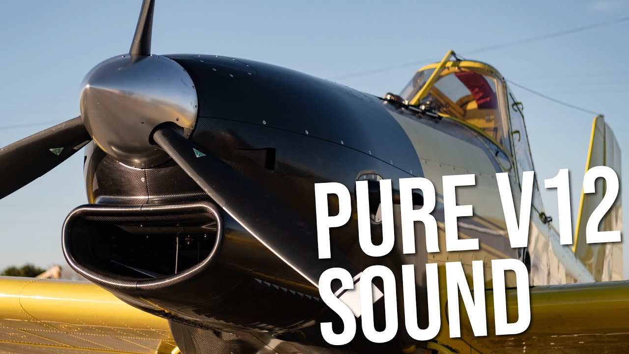 RED's V12 Twin Turbo Crop Duster Pure Sound | Fly-bys, Take Offs, and Landings