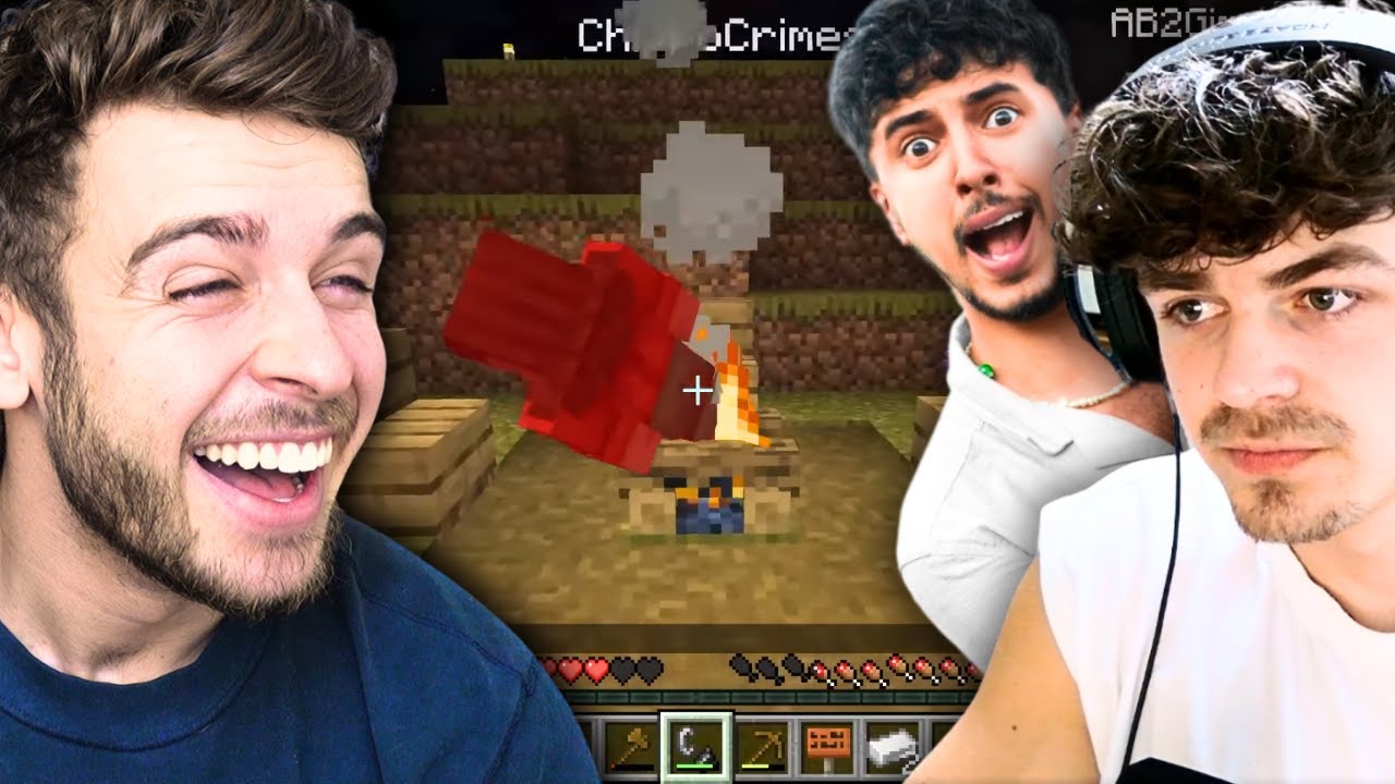 George Joins AB & Chip in Minecraft