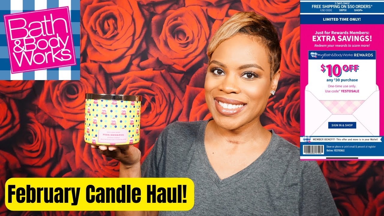 February 2024 Candle Haul | Bath and Body Works Haul | Spring Candles
