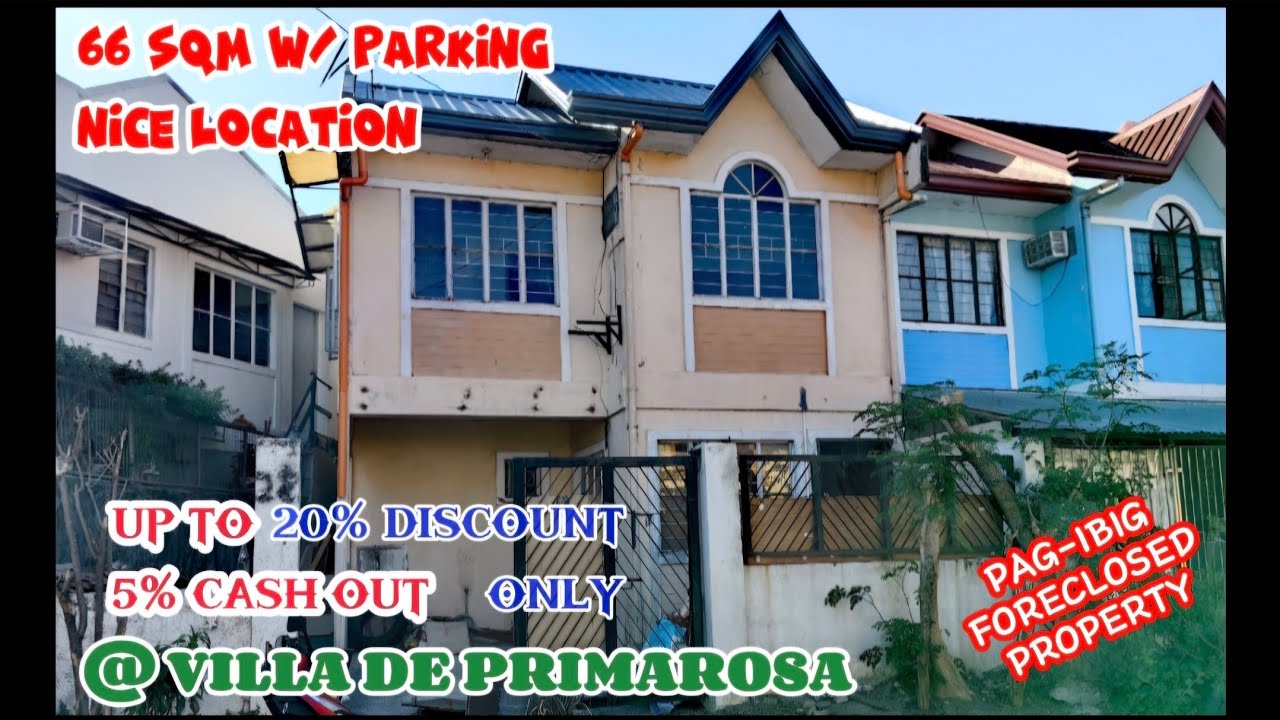66 SQM W/ PARKING - PARTIALLY RENOVATED - MURANG BAHAY @ VILLA DE PRIMAROSA | PAG-IBIG FORECLOSED