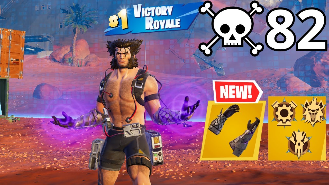 82 Elimination WEAPON X (WOLVERINE) Solo Vs Squads Zero Build Gameplay (Fortnite Chapter 5 Season3)