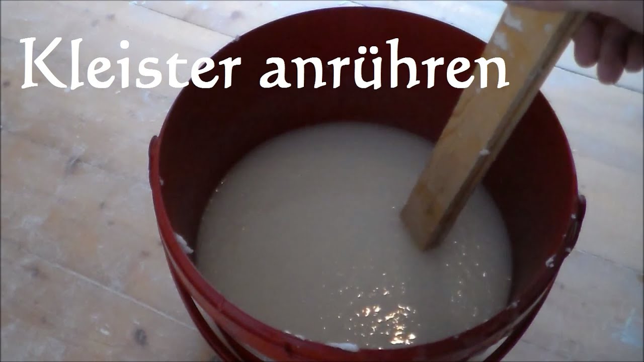 Kleister richtig anrühren - Wie rühre ich Kleister an? Tapetenkleister anrühren mischen