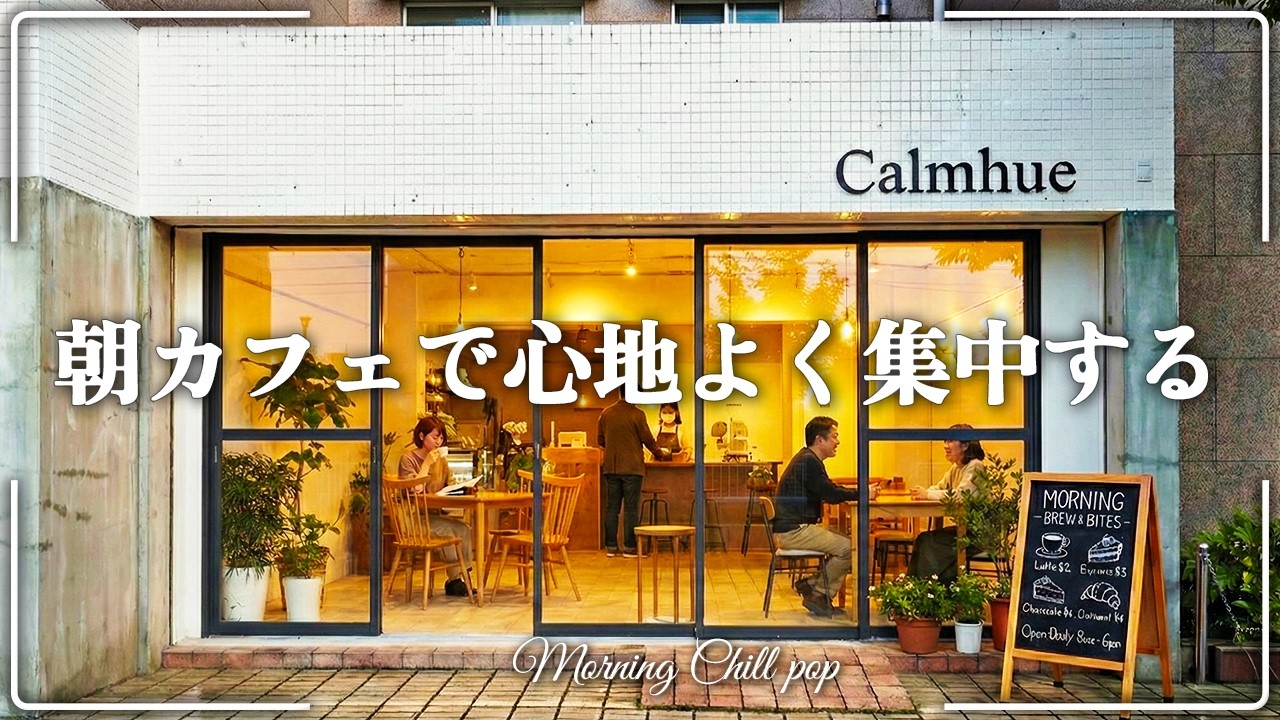 Morning Caf&eacute; Playlist ☕ Calm Focus Pop | Soft Acoustic Chill for Work & Study