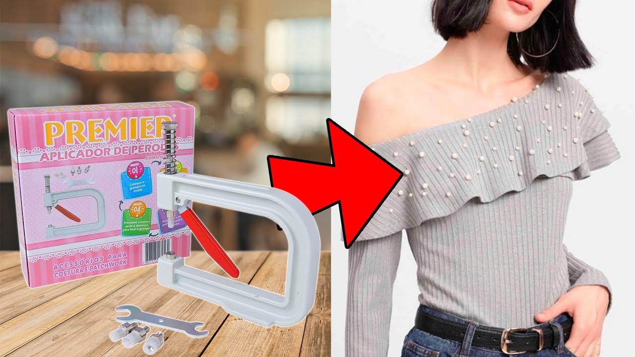 aplicador de perolas para aplicar em roupas