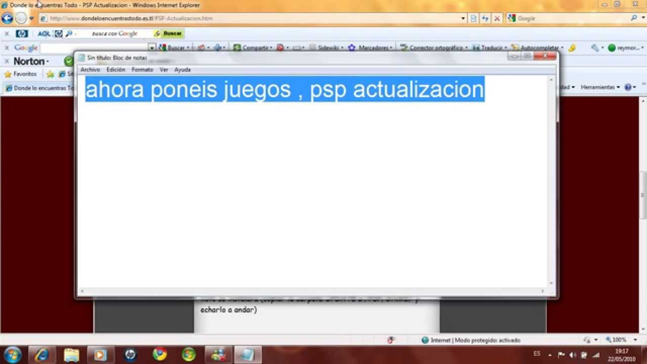 Como actualizar tu psp pirateada