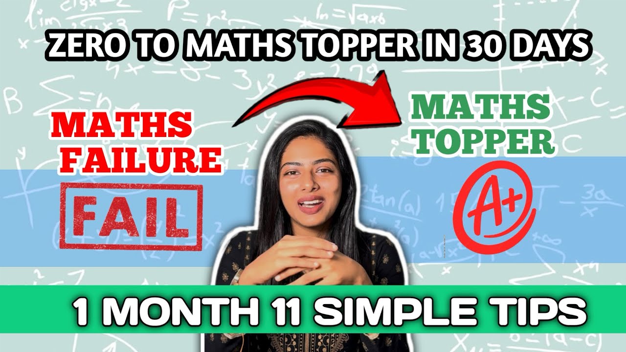 How to study maths effectively, and Become a maths topper (11 easy Tips for you)