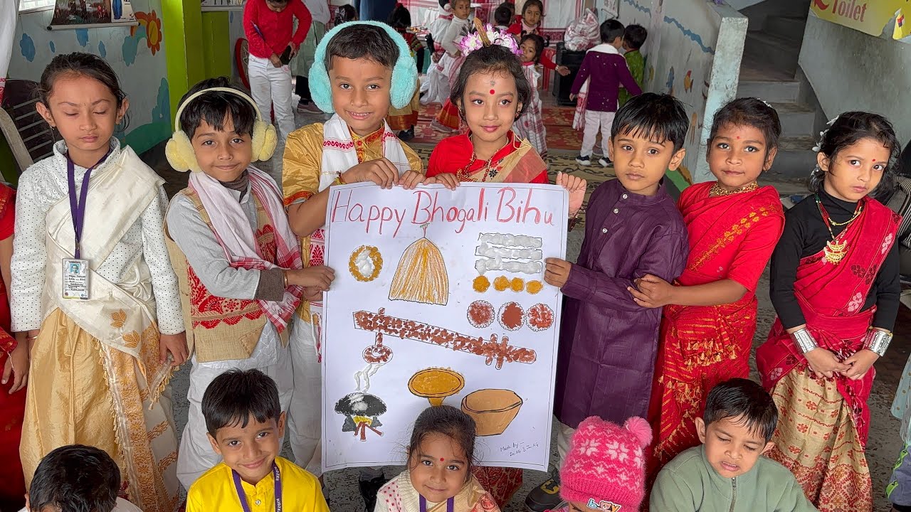 Bhogali bihu at Kidzee Dharapur