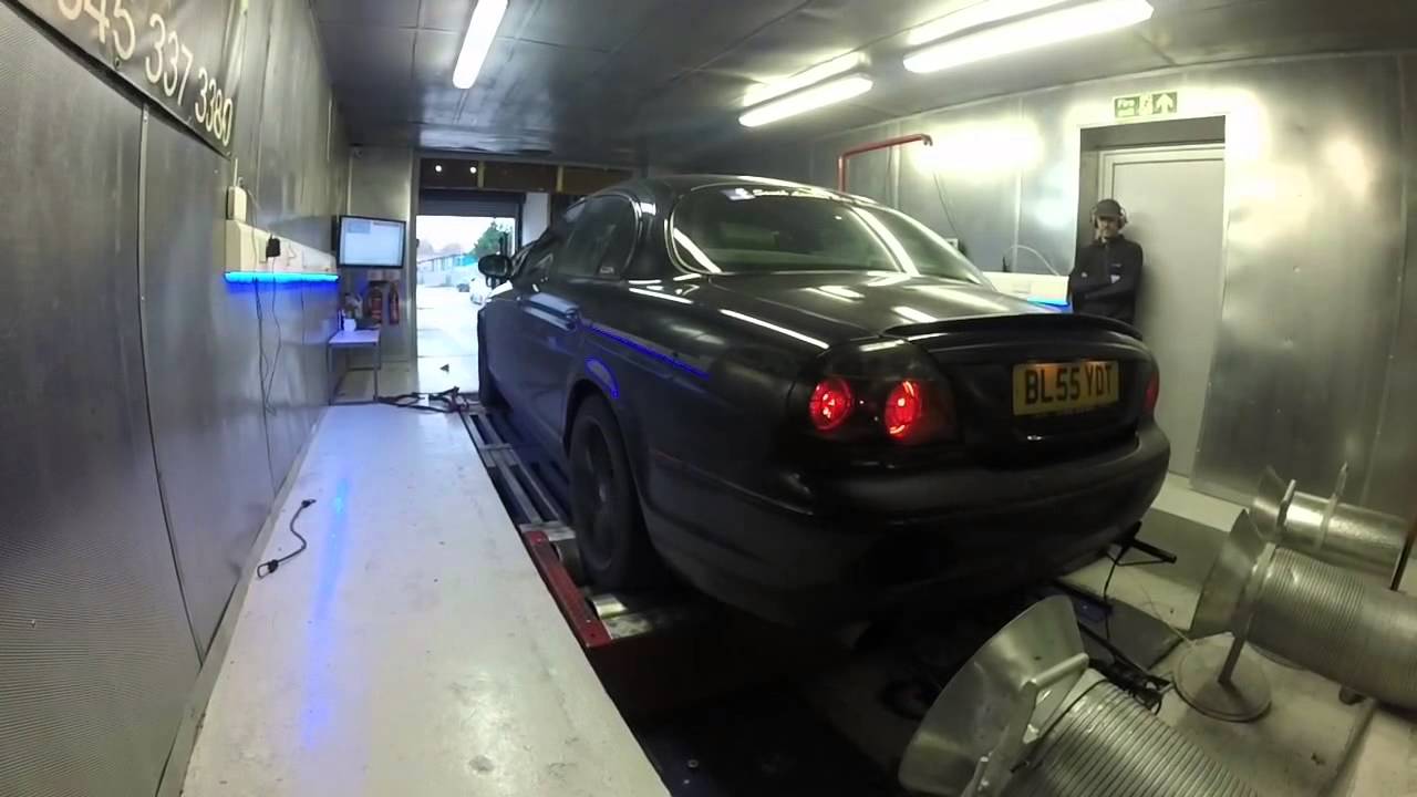 My Modified Jaguar S Type R on the dyno