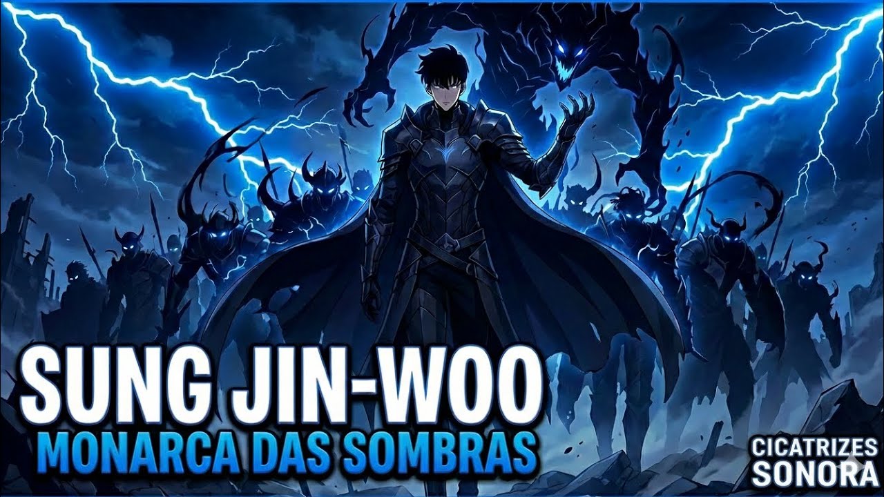 De caçador fraco ao Monarca das Sombras - Sung Jin-Woo | (Solo Leveling)