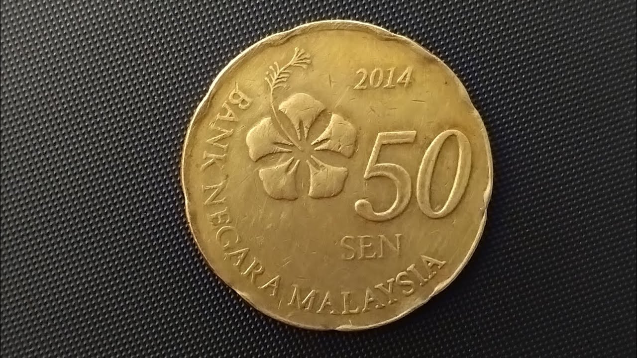 malaysia 50 sen coin value in indian rupees | 50 sen bank negara 
