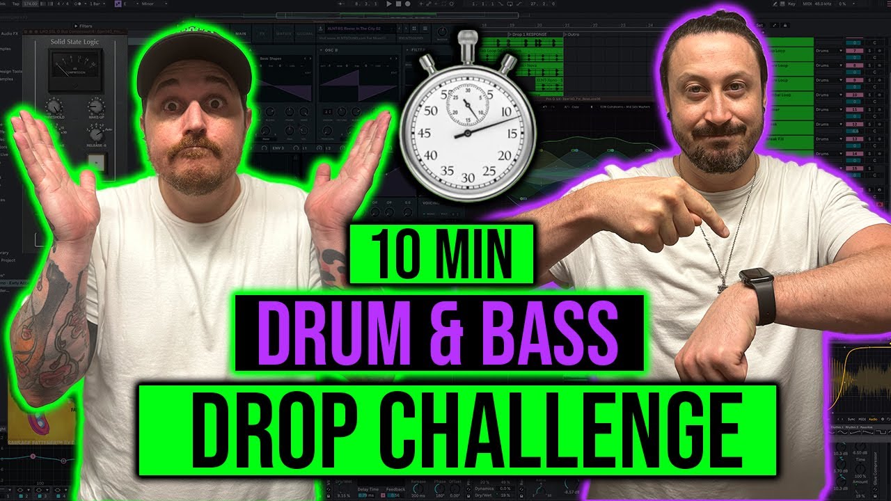 Can We Produce A Drum & Bass Drop In 10 Minutes?! ”PRODUCER CHALLENGE” *NO CHEATING*