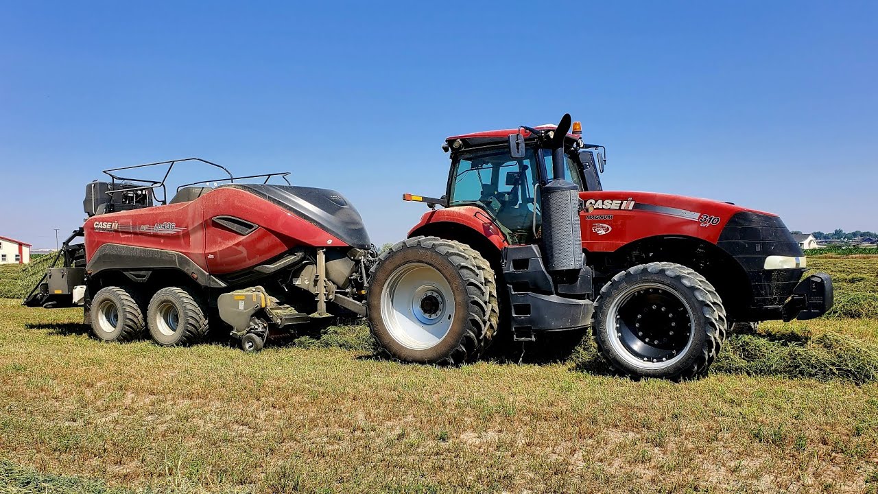 Baling Hay With a High Density Baler