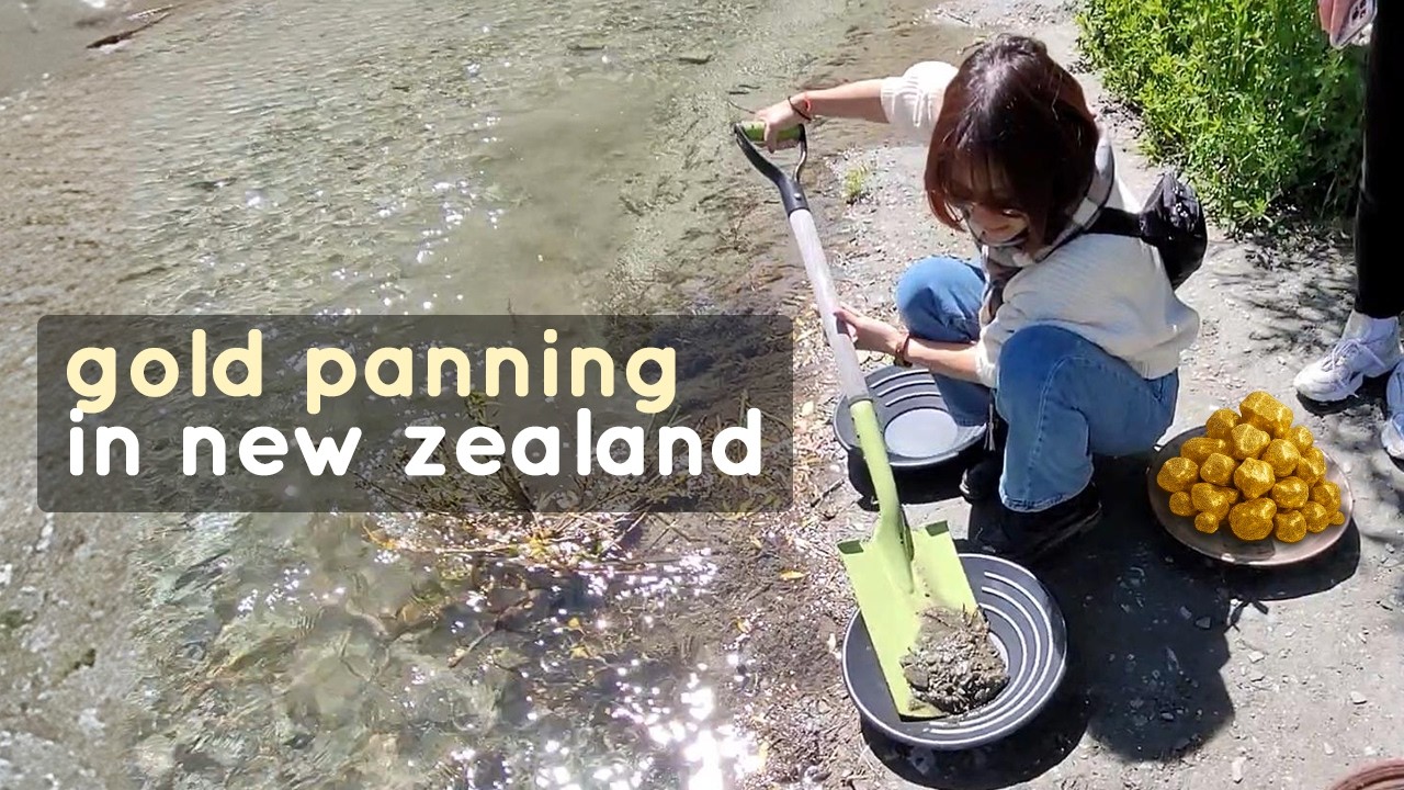 Gold Panning in NZ | arrowtown & queenstown travel vlog