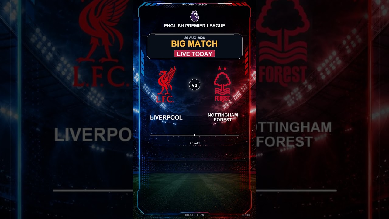 Liverpool vs Nottingham Forest | English Premier League | Live Today