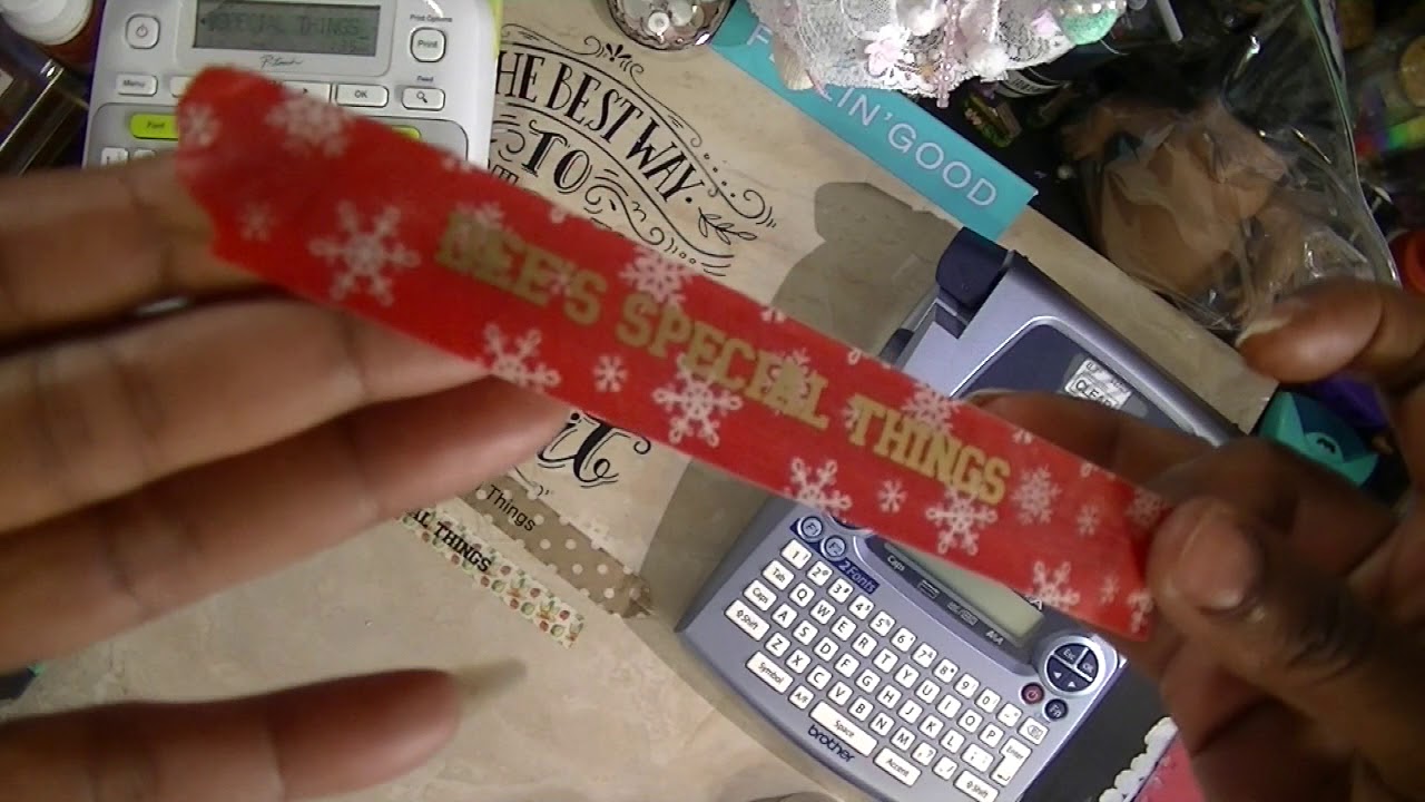 Using my P-Touch Labelmaker